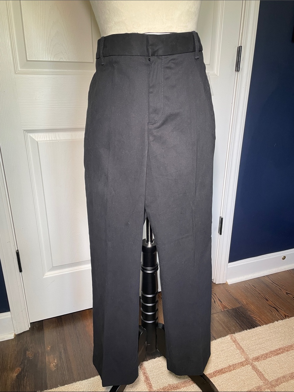 NWT Vintage Y2K Gap Tailored Trousers Pants Black Size 14 Minimalist Office